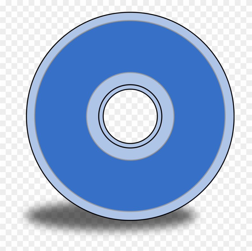 Technology Clip Art Download - Cd Blue - Png Download