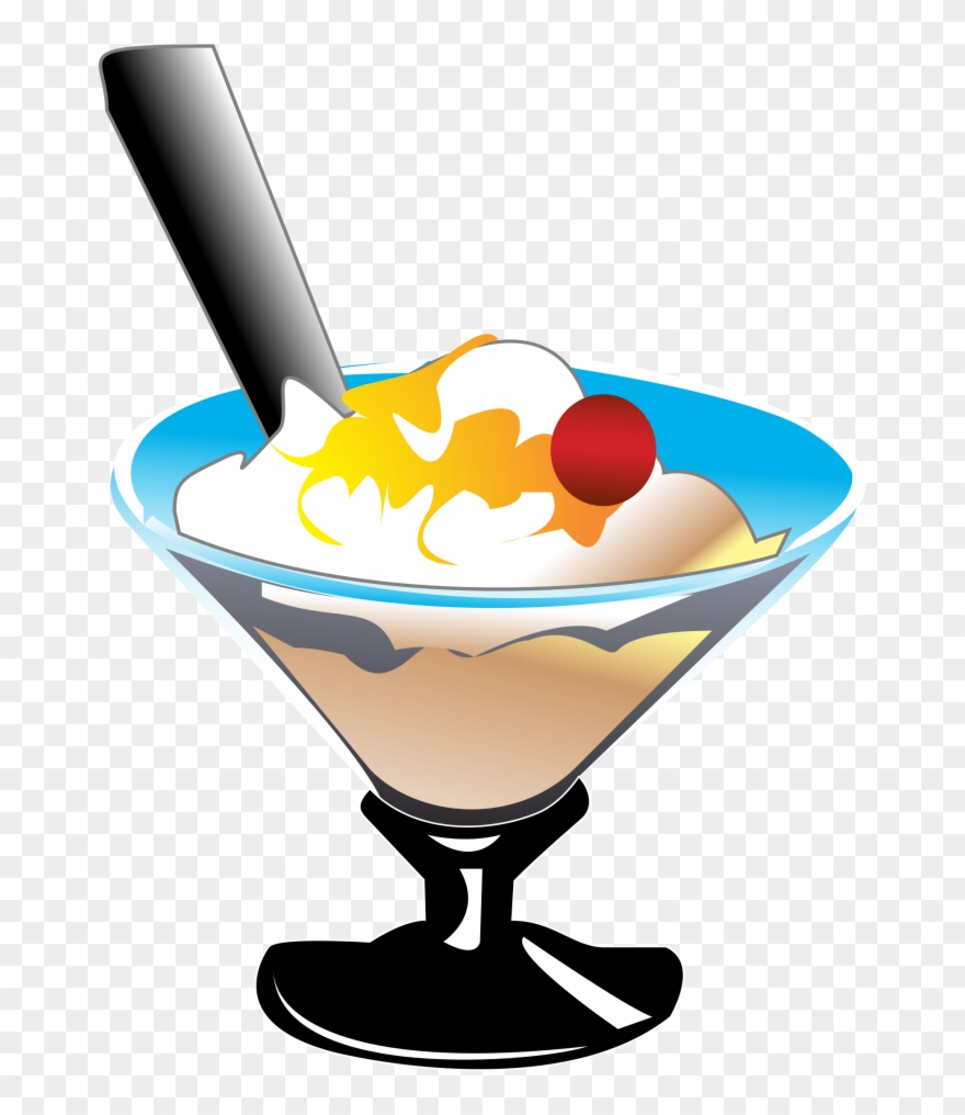 Ice Cream Dessert Bar Donuts Banana Split - Dessert Clip Art - Png Download