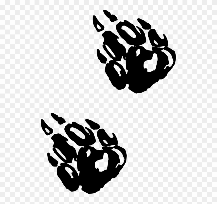 Paw Computer Icons Black And White Claw - Empreintes De Pattes Boucles De Ceinture Rectangulaires Clipart
