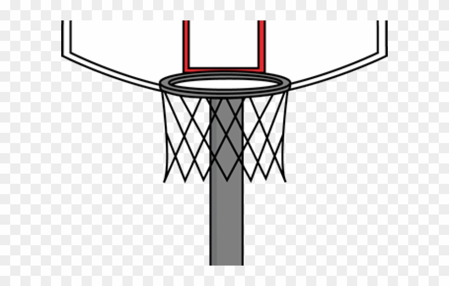 Ring Clipart Basket Ball - Basketball Net With Stand Clipart - Png Download