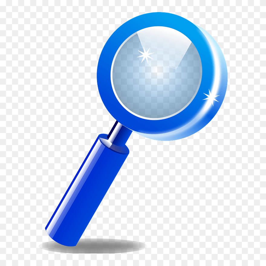 Lens Clip Art Download - Magnifying Glass Clipart Blue - Png Download