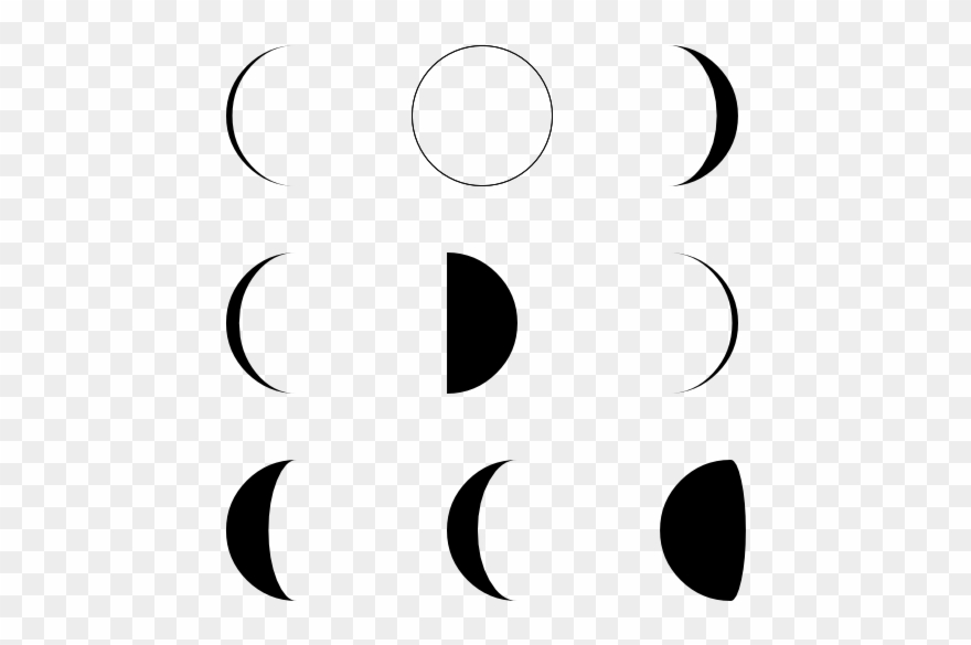 Moon Phase - Moon Phases Icon Clipart