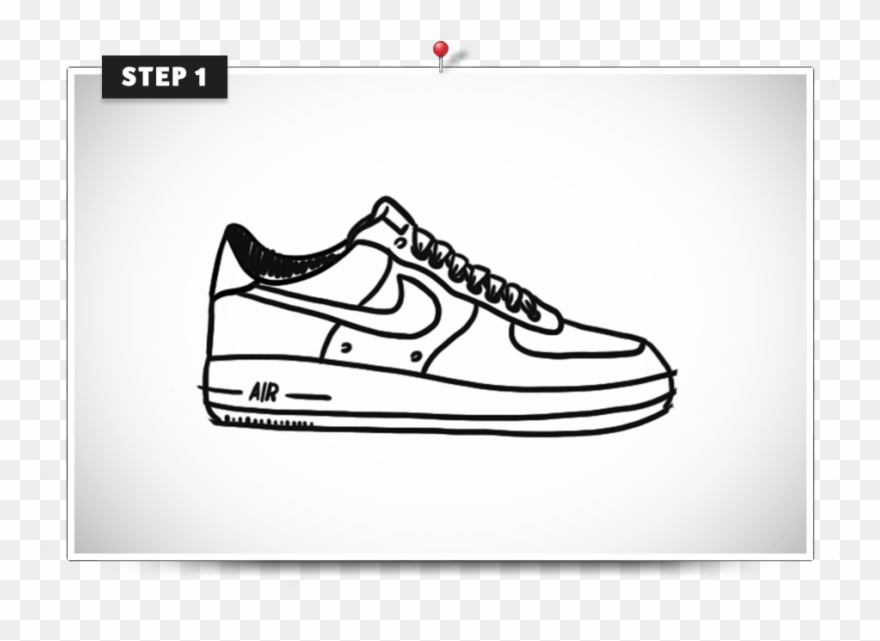 Footprints Clip Art - Air Force One Drawing Easy - Png Download