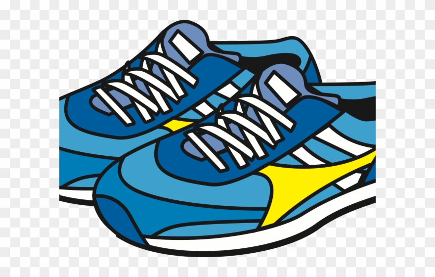 Running Shoes Clipart High Top Sneaker - Clipart Sneakers - Png Download