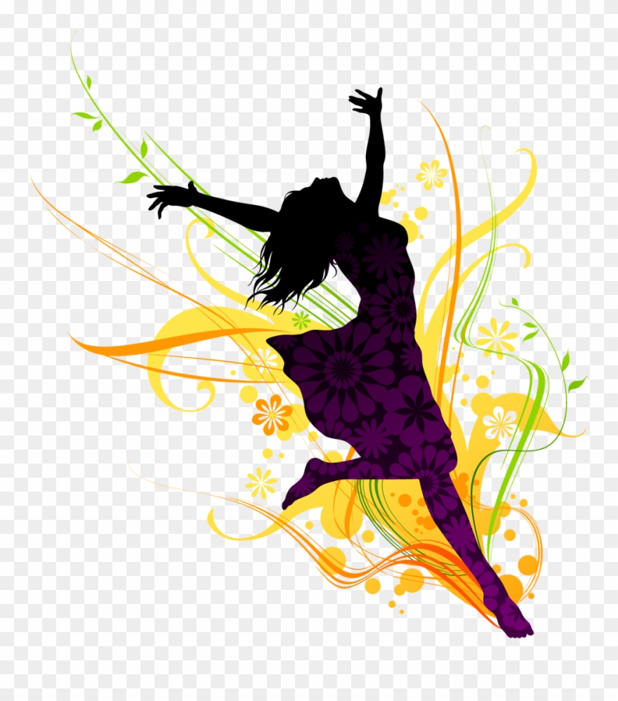 Download Modern Dance Clipart - Dancing Girl Png Transparent Png
