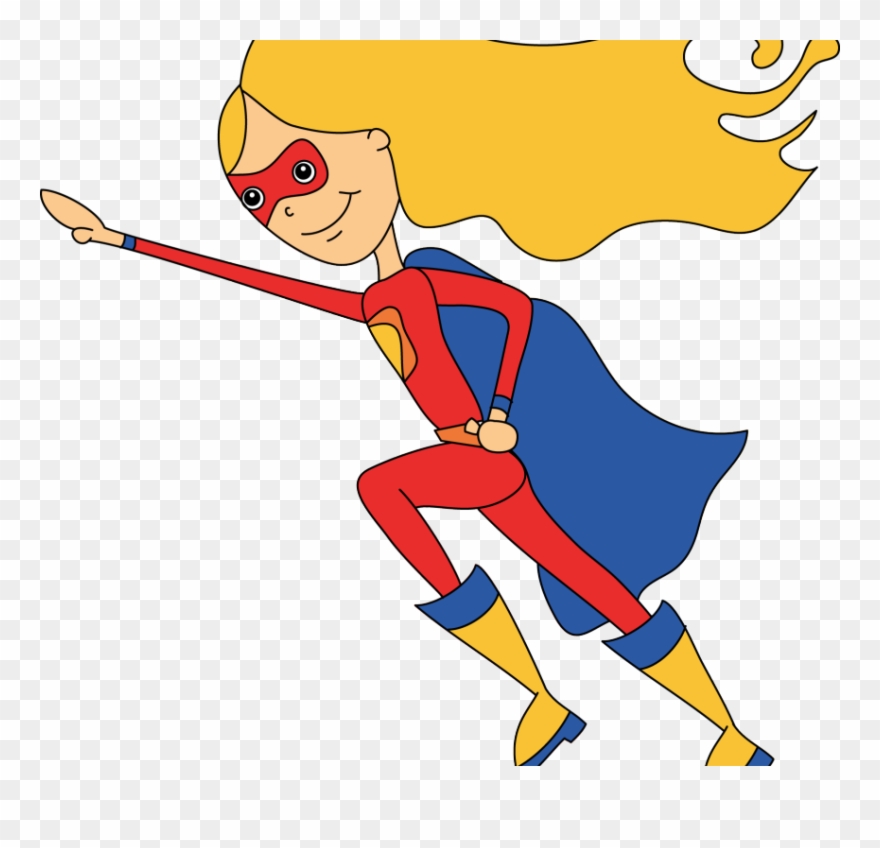 Impressive Idea Superhero Clip Art Girl Super Hero - Super Hero Clip Art Png Transparent Png