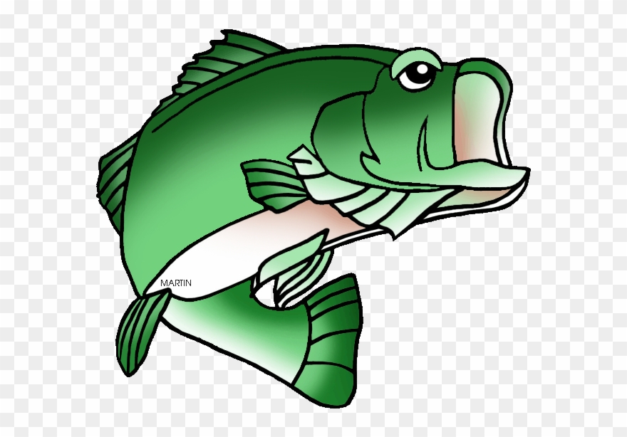 Florida State Freshwater Fish Largemouth Bass - Fresh Water Fish Clipart - Png Download