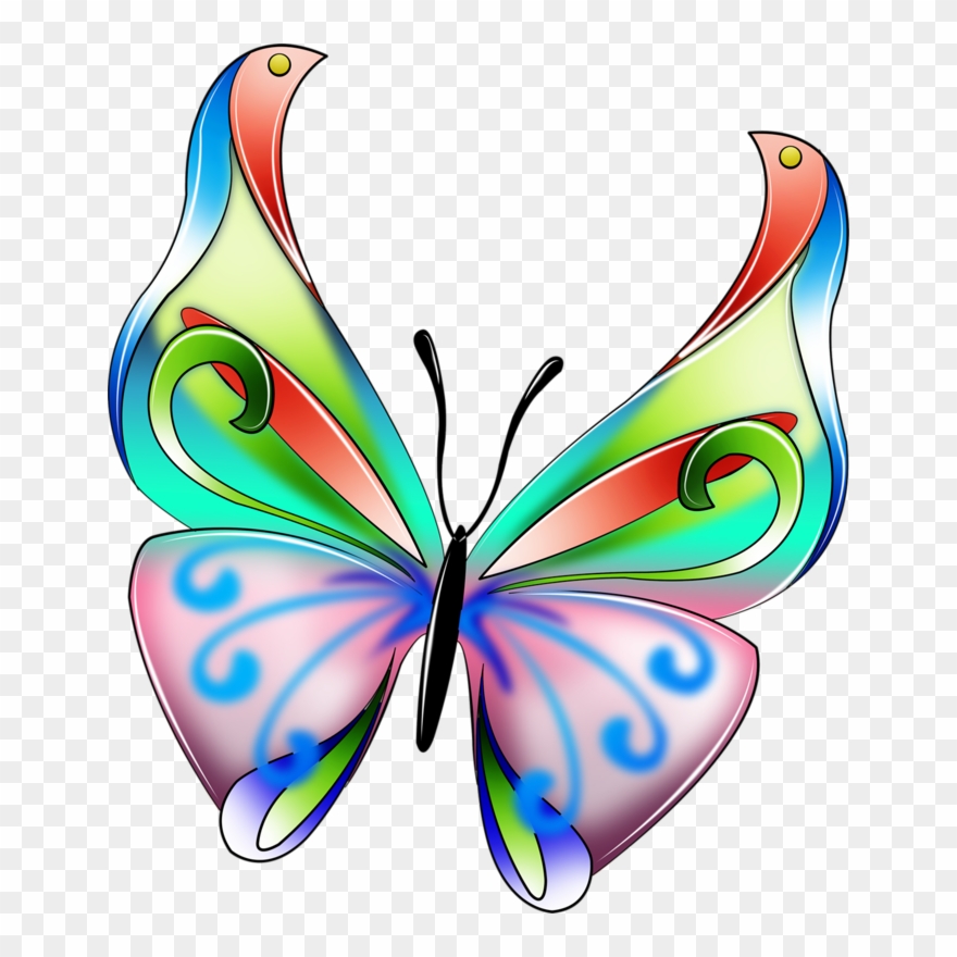 Clip Art - Imagenes Unicornios Y Mariposas - Png Download