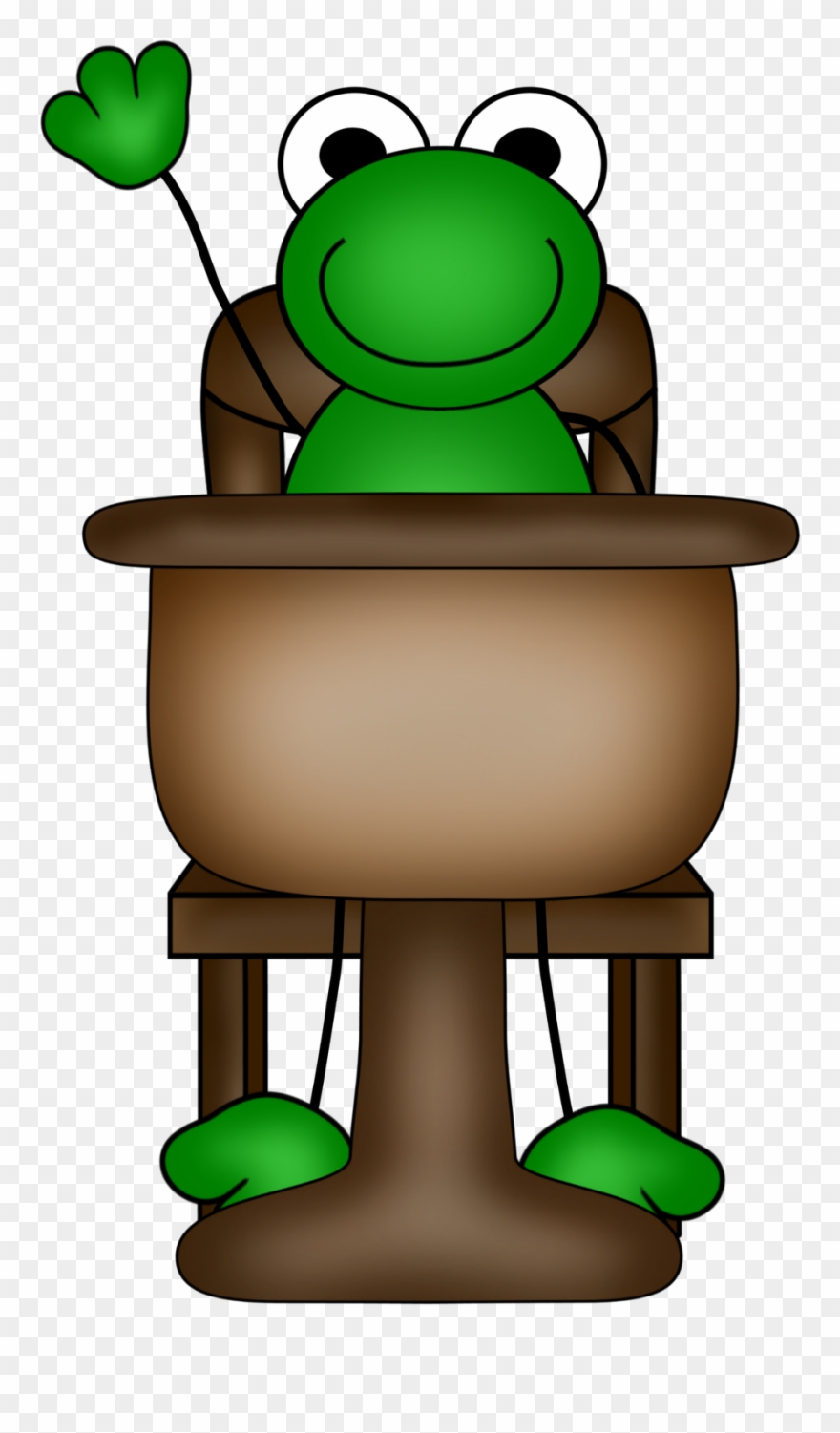 Amphibian Clipart Teacher - Frog School Clipart - Png Download