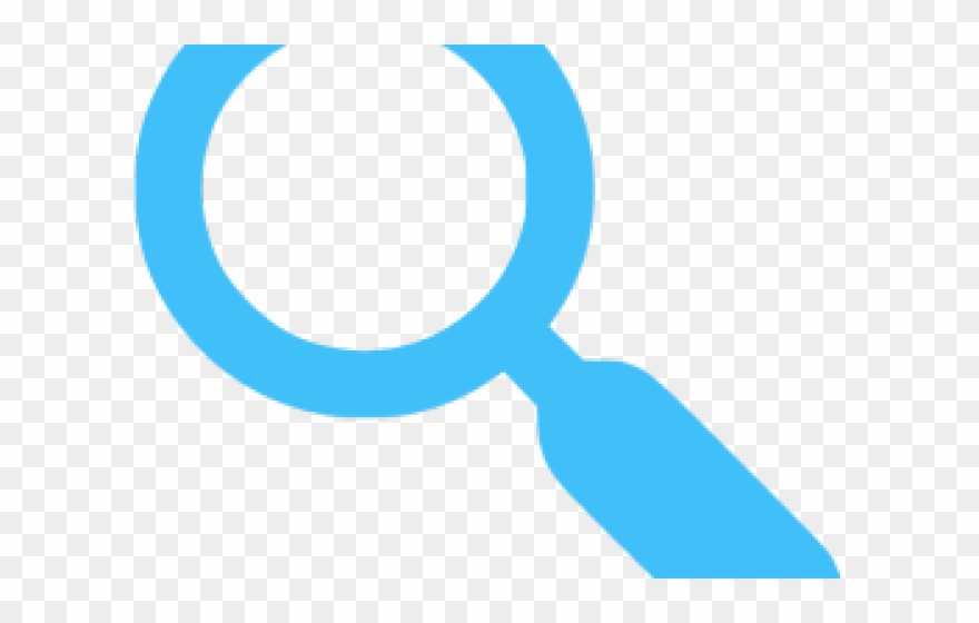 Search Icon Blue - Circle Clipart