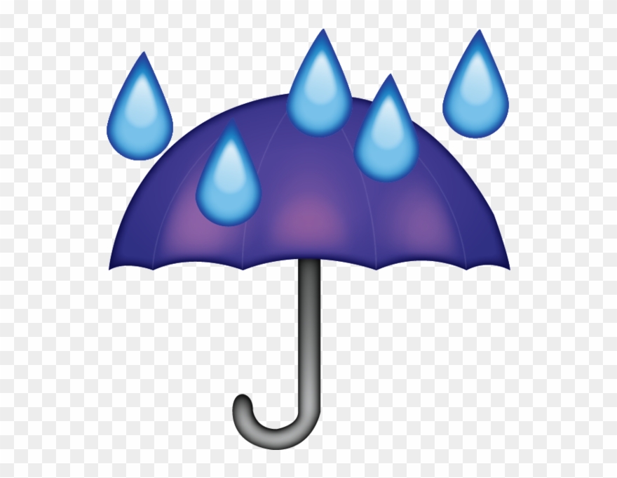 Download Umbrella Rain Drops Emoji Emoji Island All - Umbrella Emoji Png Clipart