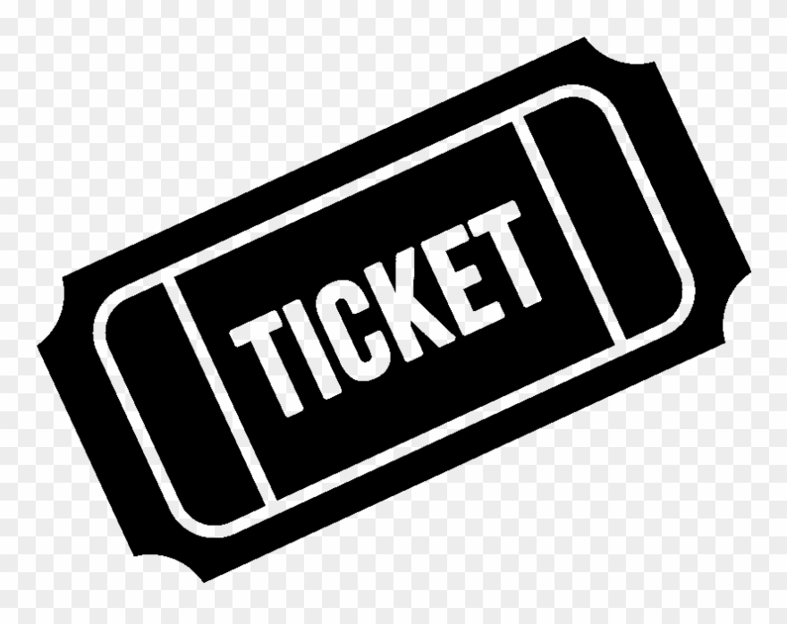 Tickets County Fair Ticket Booth Clip Art Carnival - Ticket Black And White - Png Download