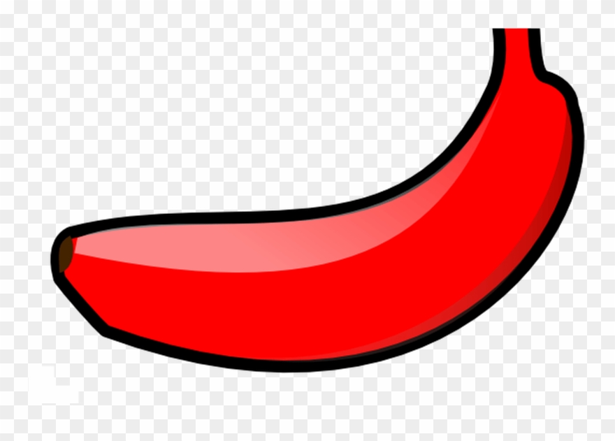 Red Banana Clip Art At Clkercom Vector Clip Art Online - Png Download