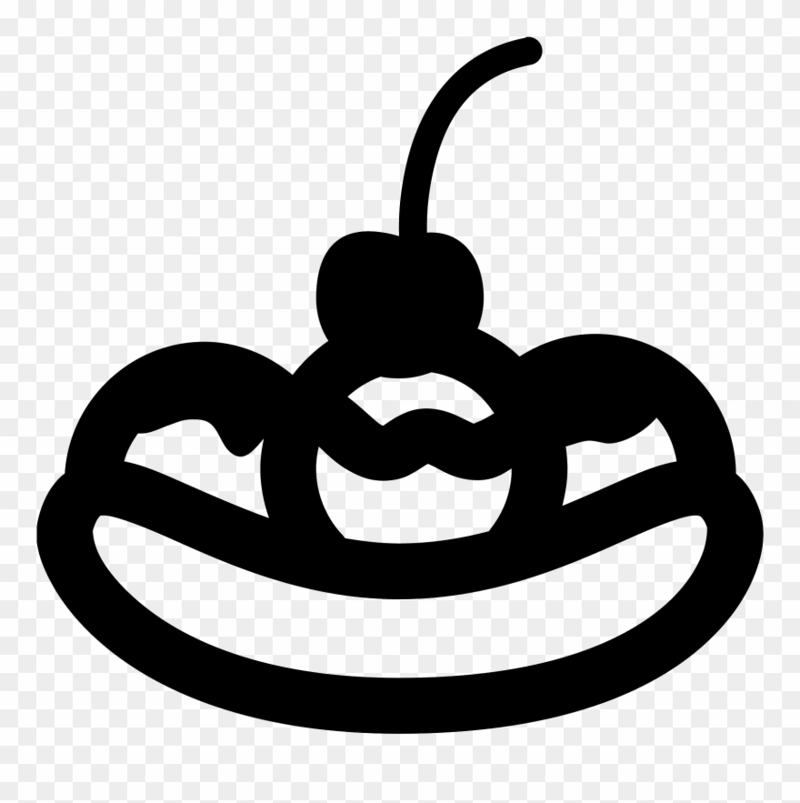 Banana Split Icon - Banana Split Icon Png Clipart