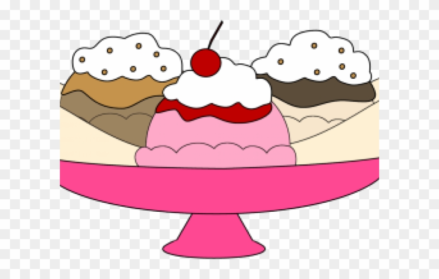 Banana Split Clipart Birthday - Banana Split Clipart - Png Download