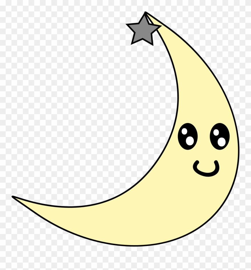 Animated Cartoon Moon Smile - Cartoon Moon Clipart