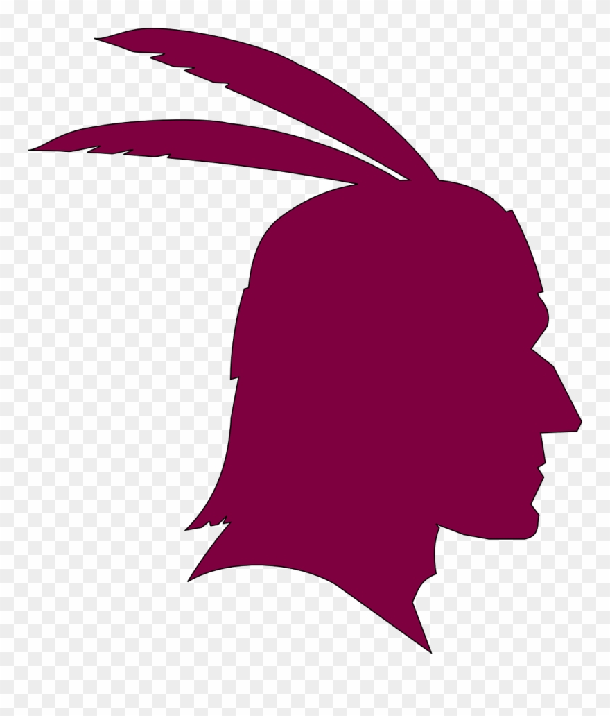 Meatball Clipart Plate Spaghetti - Native American Head Silhouette - Png Download