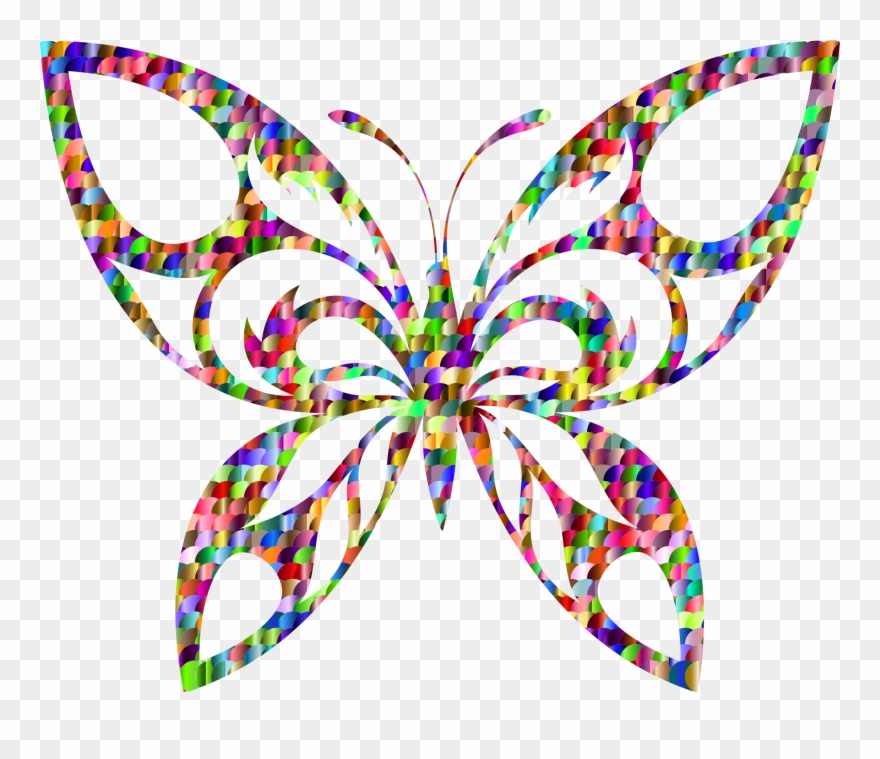 Big Image - Tribal De Mariposas Clipart