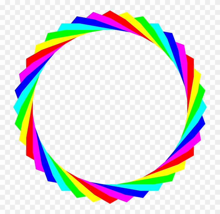 Rainbow Circle Clip Art - Png Download