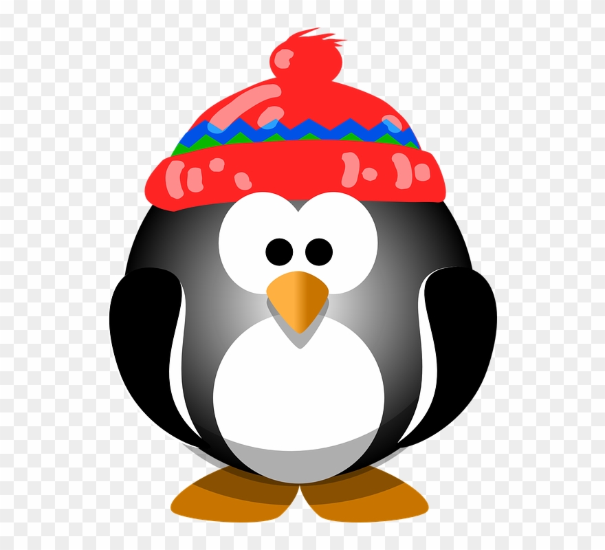 Penguin Clipart January - Celebrate The Season: A Holiday Coloring Book [book] - Png Download