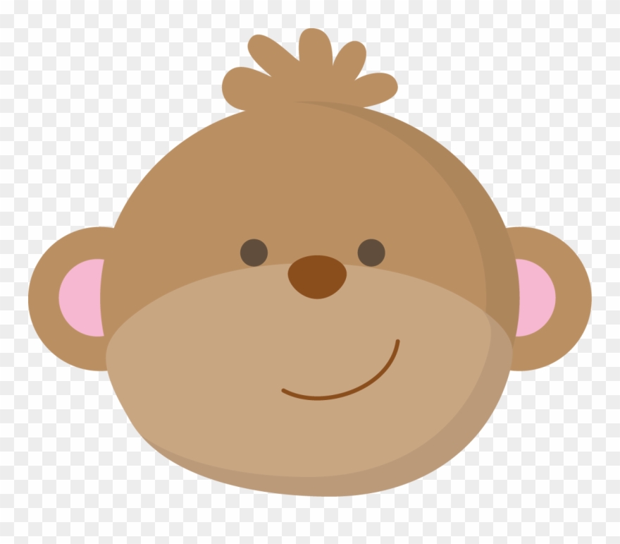 Year Of The Monkey Clipart Safari Animal - Jungle Animals Faces - Png Download