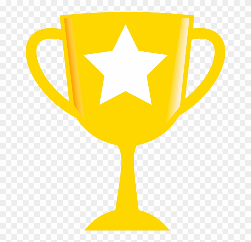 Trophy Clip Art The Cliparts - Trophy With Star Clipart - Png Download