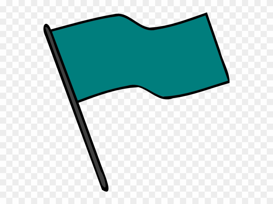 Teal Flag Clipart