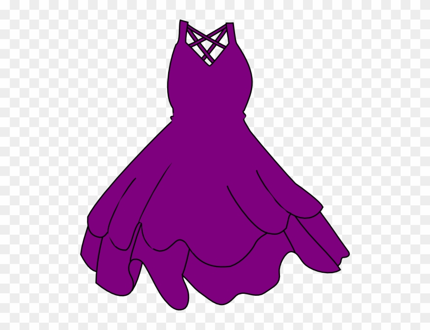 Black Dress Clip Art - Png Download