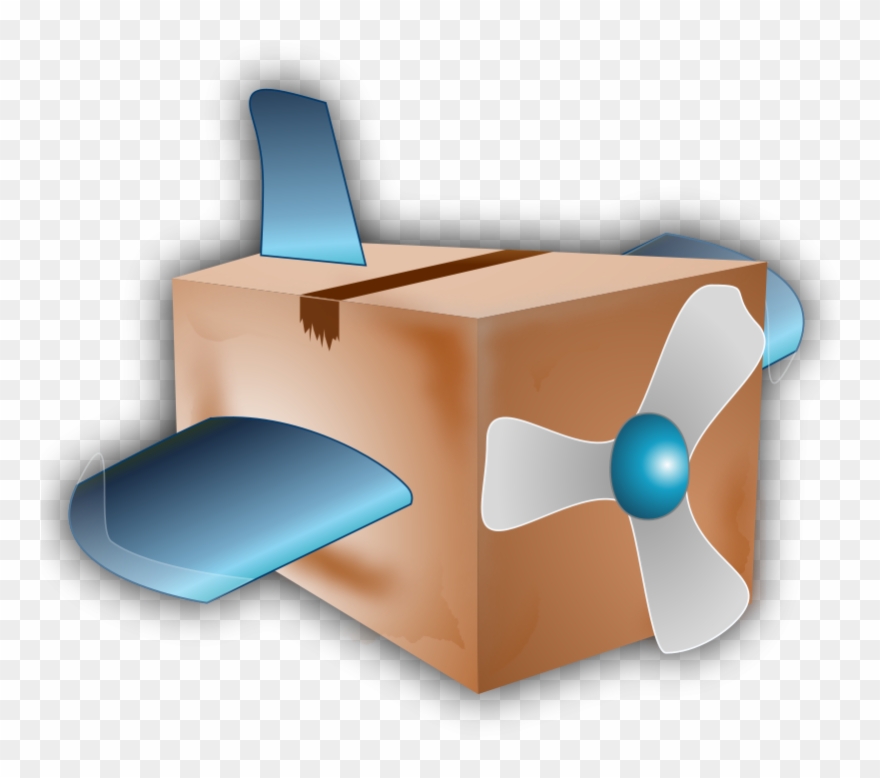 Avion Boite De Carton Clipart
