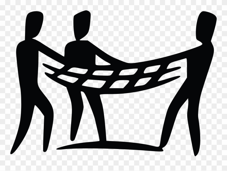 Free Clipart Of A Team Holding A Safety Net - Safety Net - Png Download