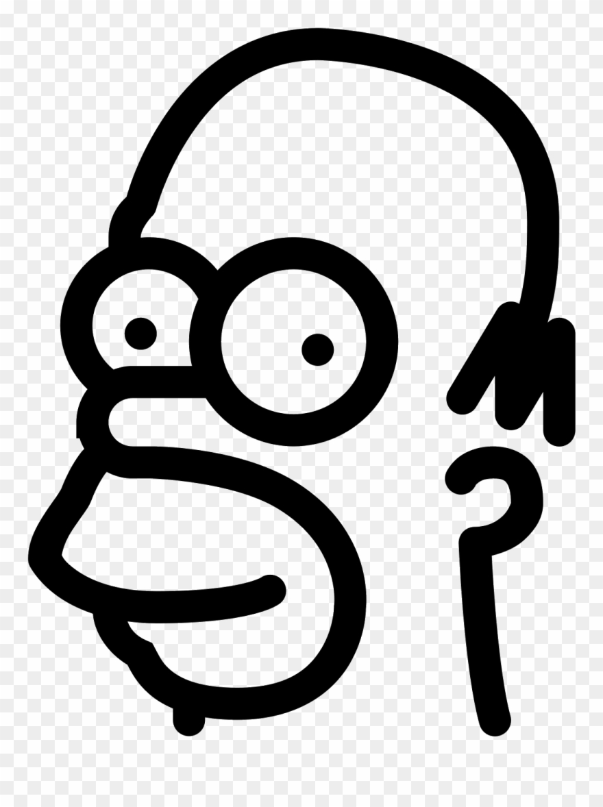 Homer Simpson Icon - Homer Simpson Pumpkin Stencils Clipart