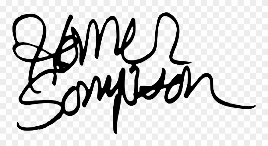 Open - Homer Simpson Signature Clipart