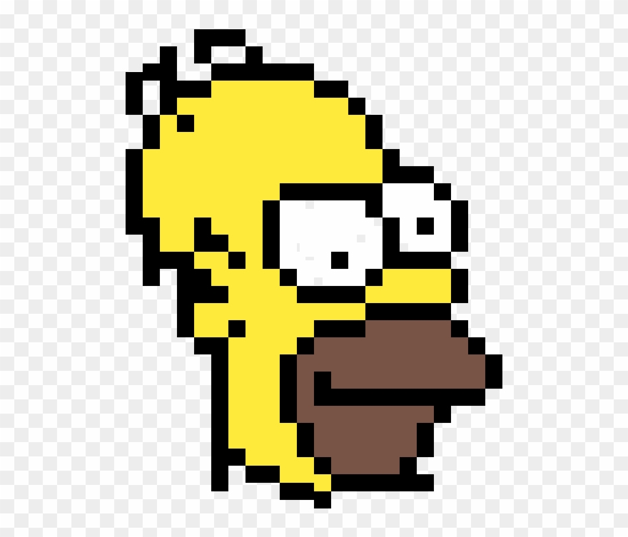 Homer Simpson Sorush - Homer Pixel Art Clipart