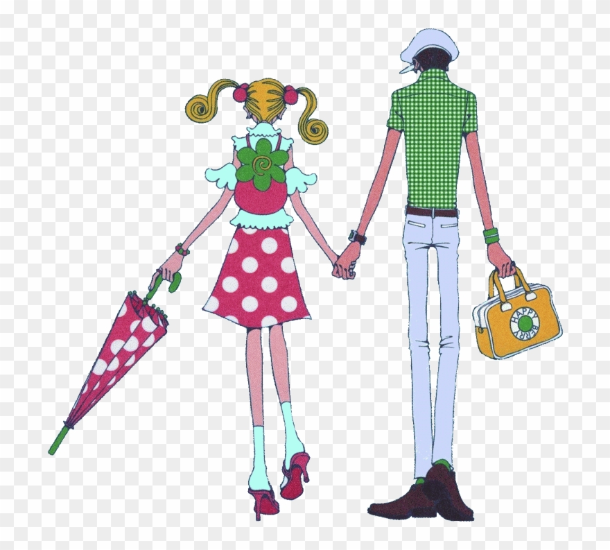 Mikako & Tsutomu I Sooo Want The Backpack - Nei Cortili Del Cuore Clipart