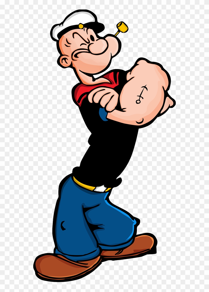 Final Render - Popeye Cardboard Stand-up Clipart