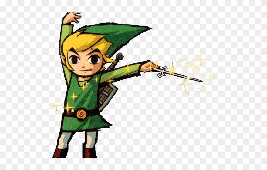 Zelda Clipart Classic - Legend Of Zelda Wind Waker Hd Link - Png Download