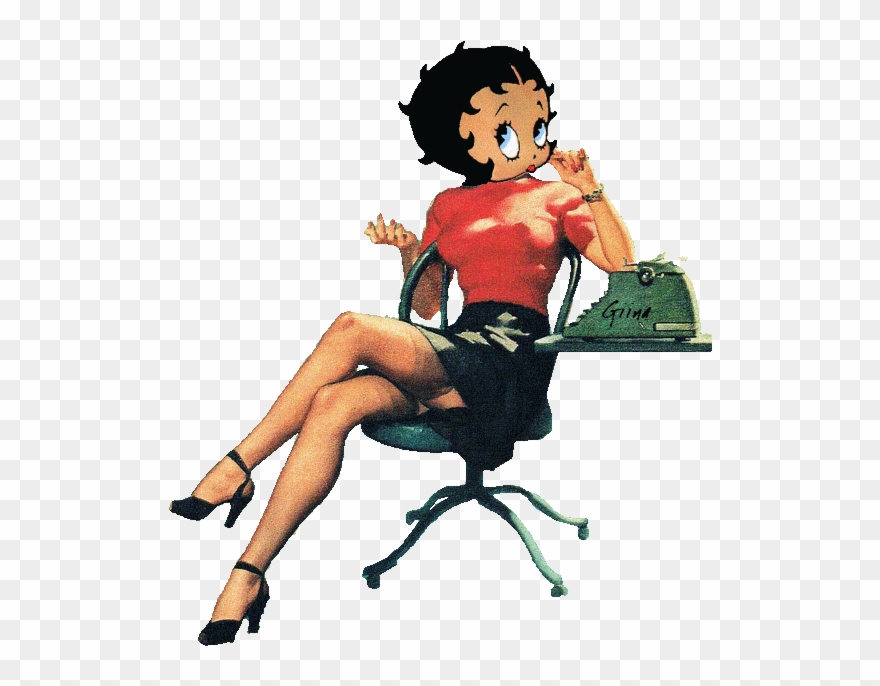 Betty Boop Secretaire - Tinypic Clipart