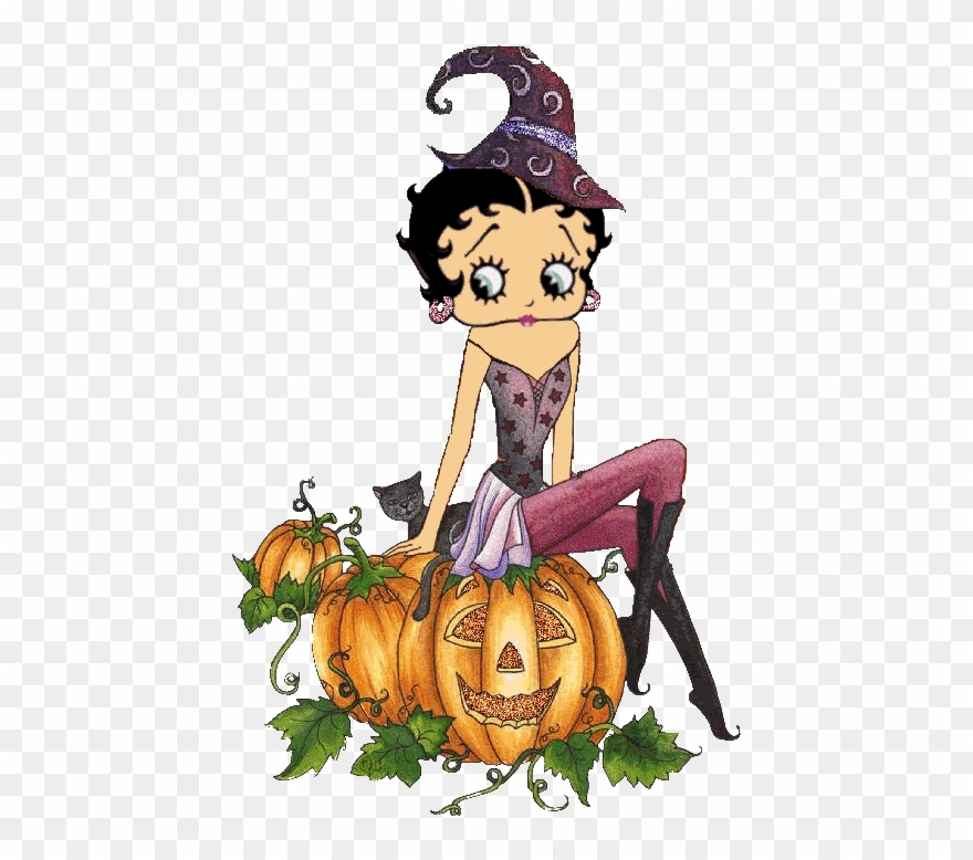 Simpática Brujita Boop Gif, Betty Boop Halloween, Gif - Betty Boop Brujita Clipart