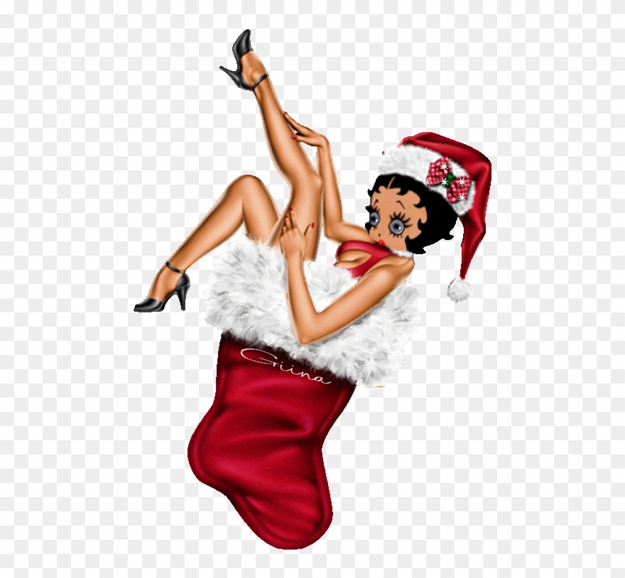 Betty Boop Vous Souhaite Un Tres Joyeux Noel , Je Vous - Betty Boop Christmas Clipart