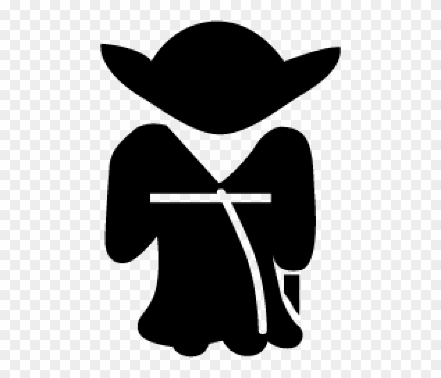Free Png Yoda Silhouette Png Images Transparent - Star Wars Light Switch Stickers. Black, Colour, Wall Clipart