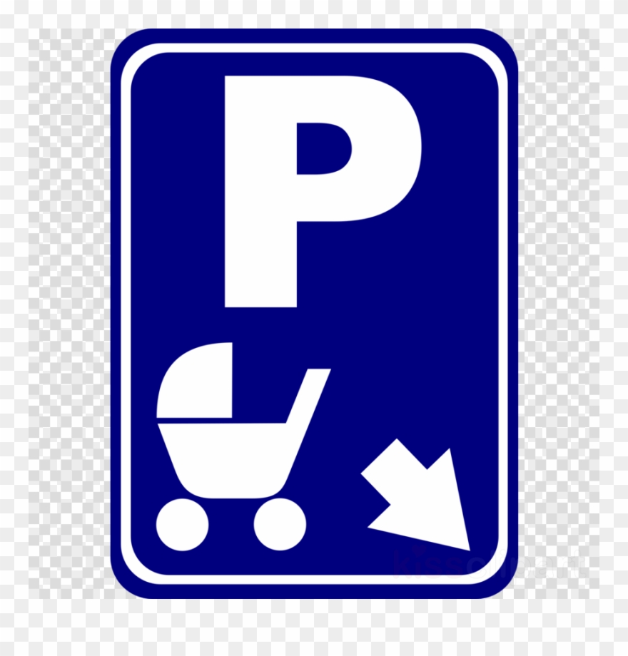Pram Parking Sign Clipart Car Park Disabled Parking - Pram Parking - Png Download