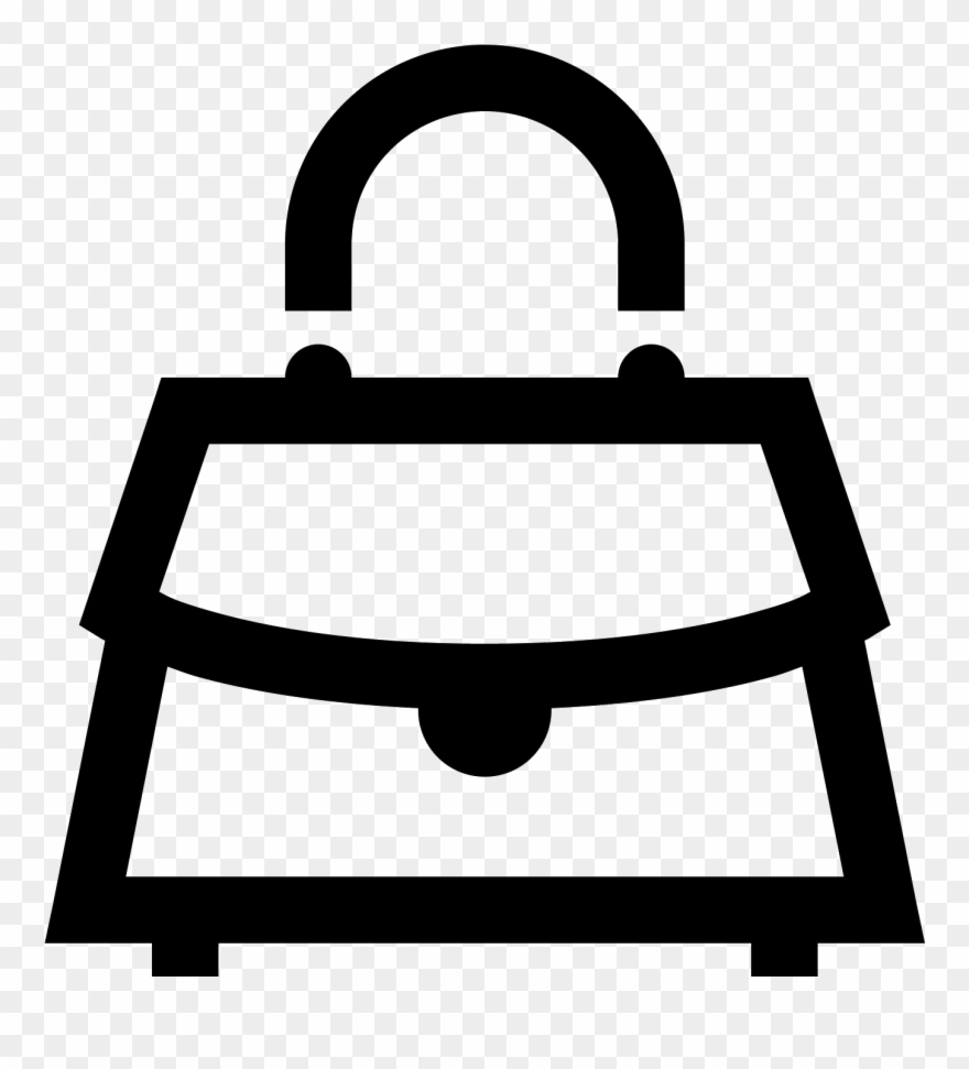 There Is A Handle At The Very Top - Bolso Icono Clipart
