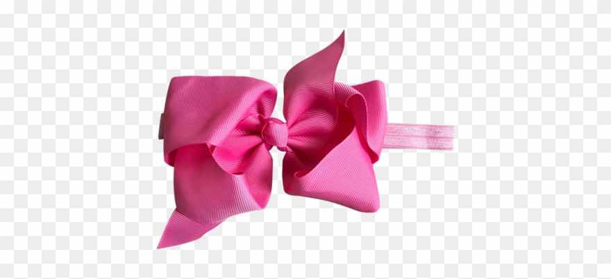 Image Of Flamingo Big Bow Baby Headband - Png Ribbon For Baby Clipart