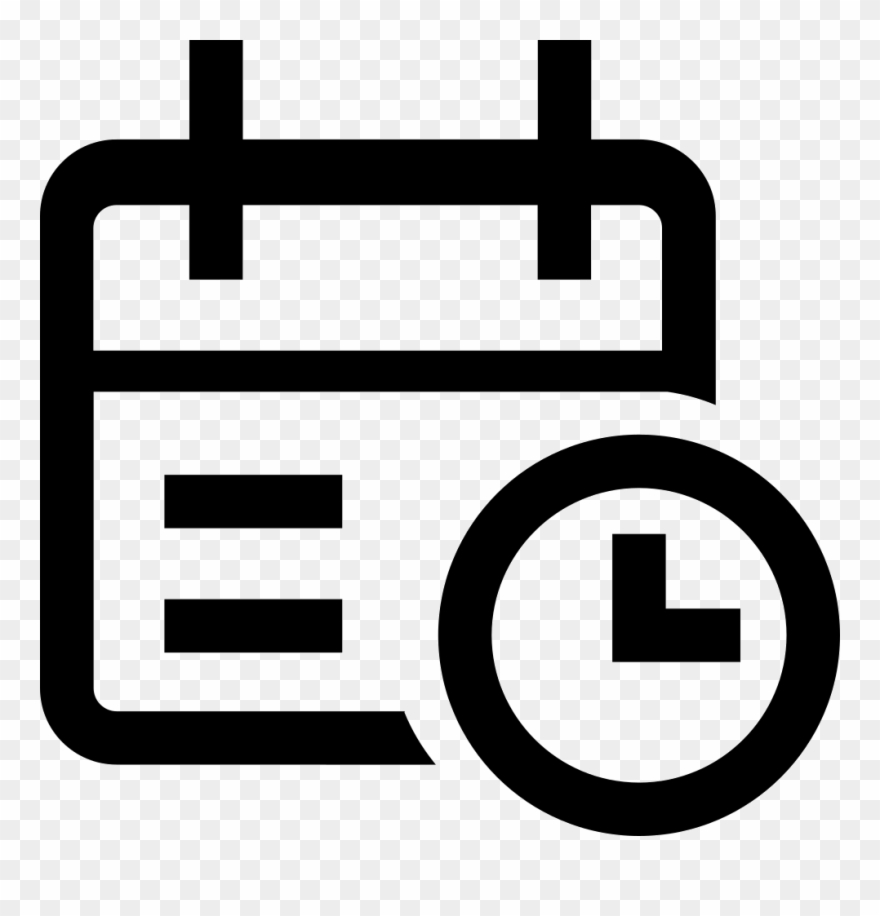 Png File Svg - Calendar Time Icon Png Clipart