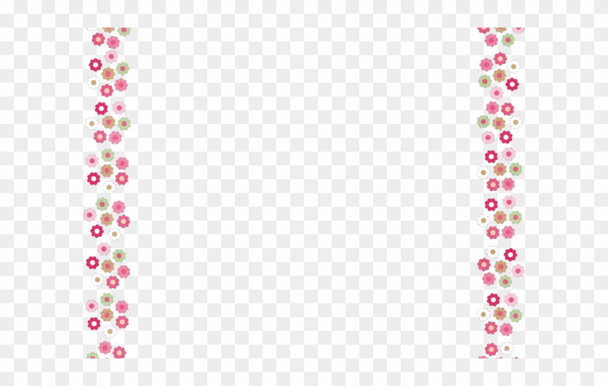 Border Clipart Princess - Pink Christmas Lights Border - Png Download
