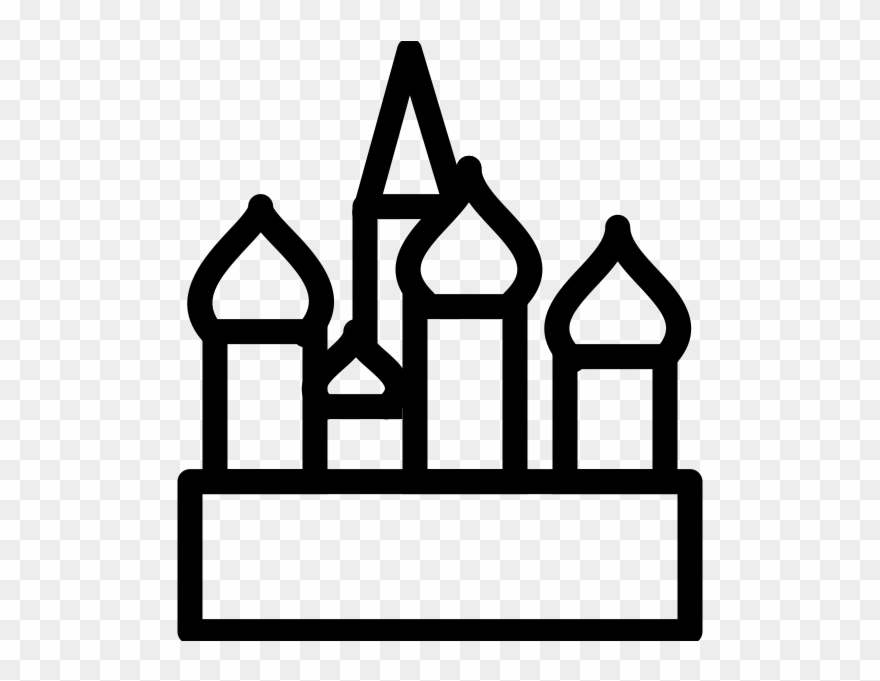 Basil's Cathedral Rubber Stamp - St Basils Cathedral Clipart - Png Download