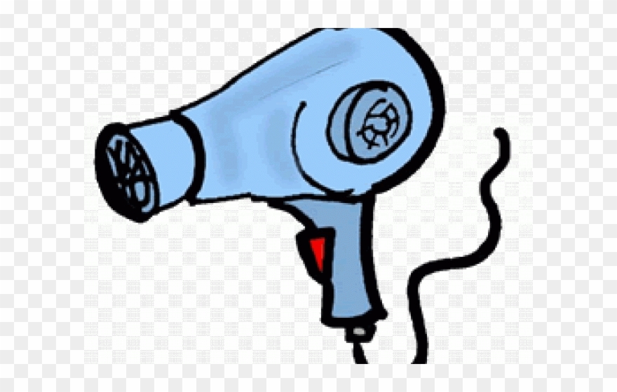 Dryer Clip Art Vector Black And White Download - Blow Dryer Clipart Gif - Png Download