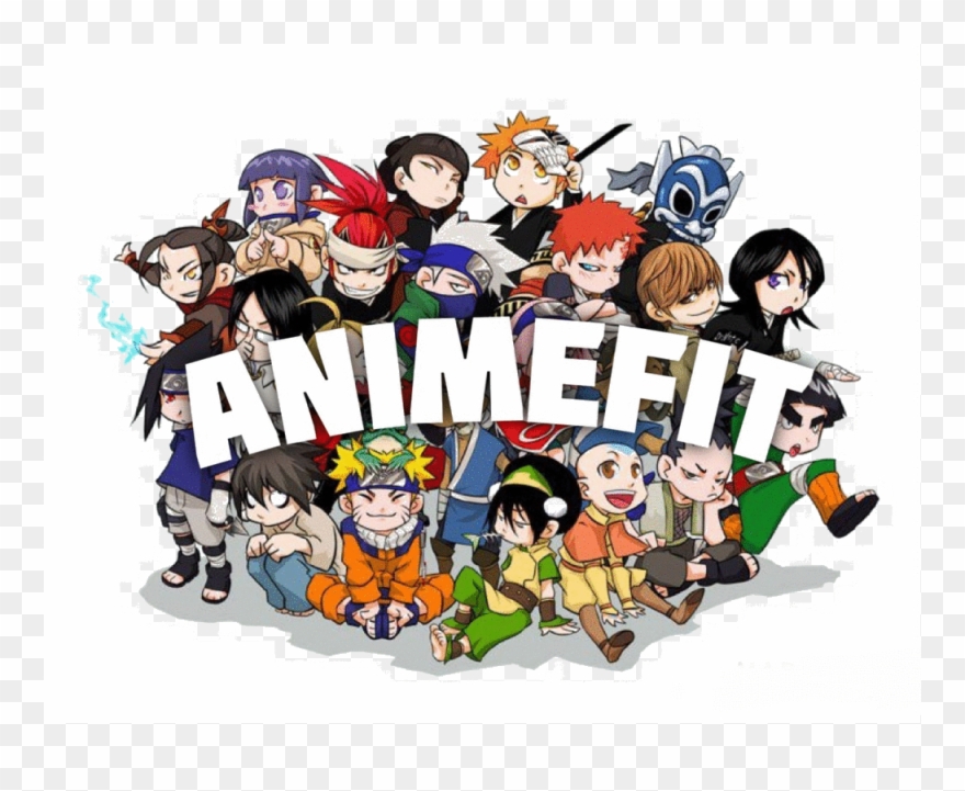 Animefit - Anime Group Of 6 Clipart