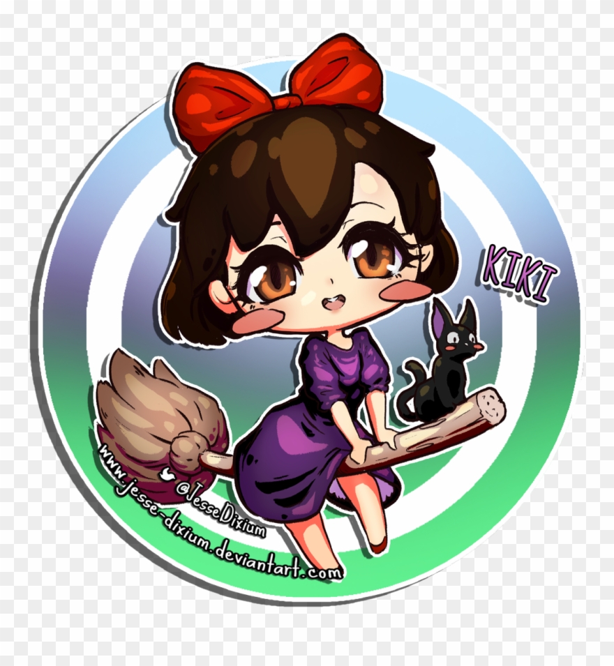#kiki #nicky #kikithewitch #chibi #miyazaki #ghibli - Art Clipart