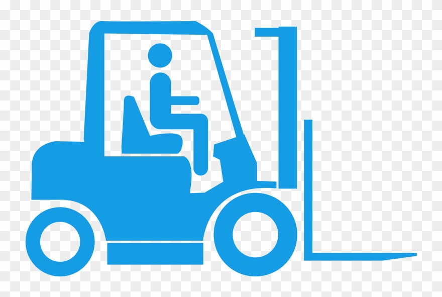 Forklifts Singapore - Forklift Logo Blue Clipart